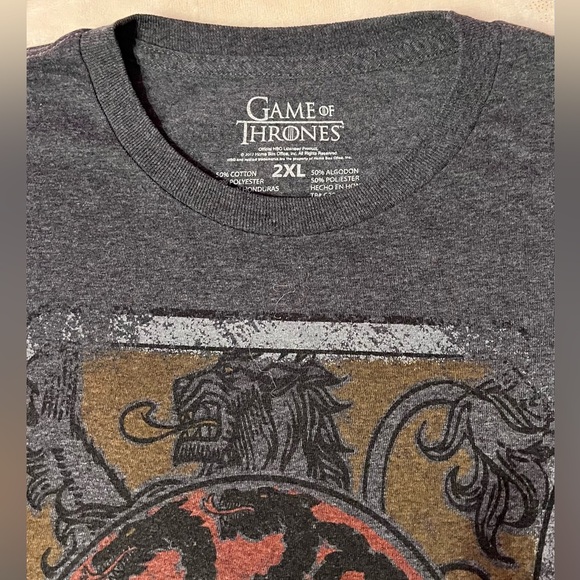 2017 Game of Thrones Tshirt Men’s size 2XL - Picture 4 of 5